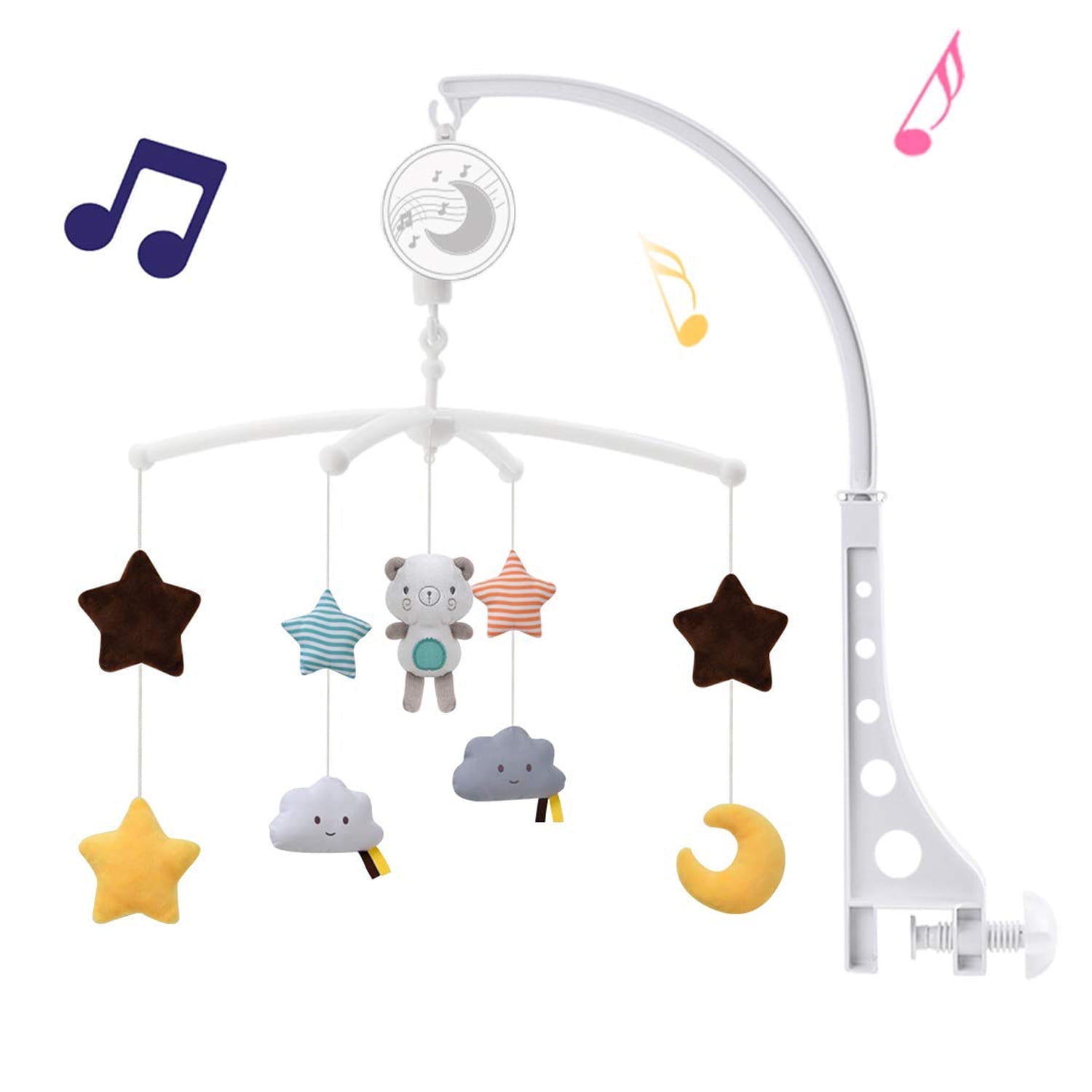 Niaviben Baby bed bell & rattle Baby Musical Crib Mobile With Hanging ...