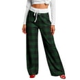 thumbnail image 1 of Niaviben Christmas Pants for Women Baggy Sweatpants Wide Leg Pants Woman Christmas Pajamas Pants for Women Womens Sweat Pants Womens Christmas Pants Sweatpants for Women Blackish Green L, 1 of 9