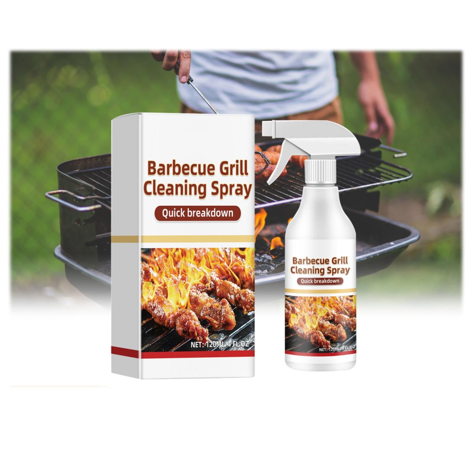 Niaviben Cleaning Agents,Barbecue Rack Cleaning Spray Powerful Cleaning