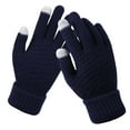 thumbnail image 1 of Niaviben Cold Weather Gloves Thermal Gloves for Women Cycling Gloves Workout Gloves Winter Driving Gloves Wool Liner Gloves Windproof Navy One Size, 1 of 3