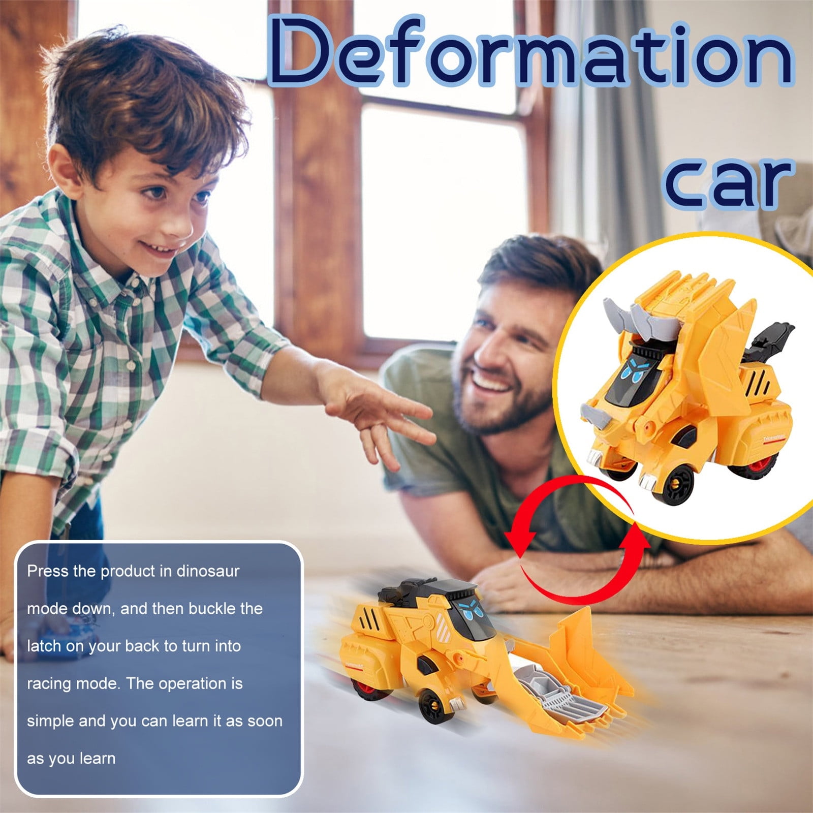 Dyale Deformation Action Figure Toy - 2-in-1 Transforming Robot For Kids 6+