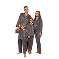 thumbnail image 1 of Niaviben Family Christmas Pajamas Matching Sets Silk Christmas Pajamas for Family Silk Pajamas for Women Set Family Set Pajamas Family Matching Christmas Pajamas Set Man Pijama Set (Mom)Gray L, 1 of 8