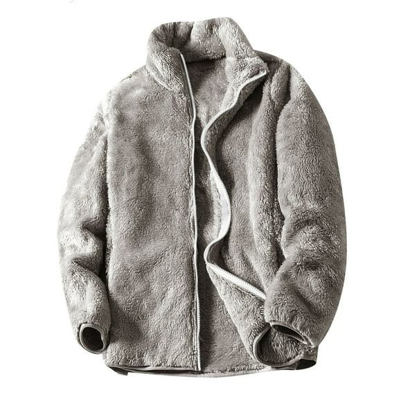 Niaviben Fleece Jacket Women Full Zip Warm Jackets for Women Womens Winter Coats Women Sweatshirts Jacket for Women Sweatshirt Women Long Zip Up Hoodies for Women Gray XL