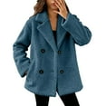 thumbnail image 1 of Niaviben Fuzzy Jackets for Women's Winter Jackets Warm Jackets for Women Winter Coat Jackets for Women Casual Womens Winter Coat Womens Coats Green L, 1 of 7