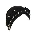 thumbnail image 1 of Niaviben Headwraps for Locs Caps for Women Hats for Women Bands for Women's Head Bands for Headband for Women Hair Scarf for Hair Accessories Black One Size, 1 of 4