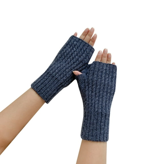 Niaviben Knit Gloves Long Gloves Thermal Gloves for Women Snow Gloves Mens Gloves Winter Gloves for Women Wrist Warmers E One Size