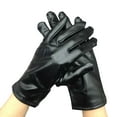 thumbnail image 1 of Niaviben Leather Gloves Tea Gloves for Women Tea Party Punk Gloves Women's Winter Gloves Biking Gloves Women Jersey Gloves for Men Warm Gloves for Men Black One Size, 1 of 3