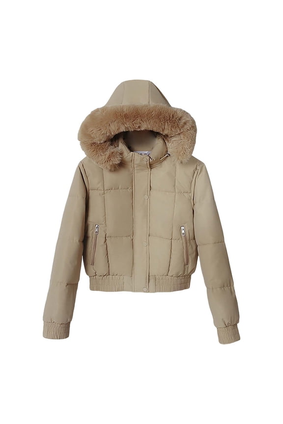 Lightweight Puffer Jacket Women Cropped Puffer Jacket Women Womens Insulated Down Jacket Winter Jackets Women's Jackets Womens Winter Jackets Winter Coats Khaki M