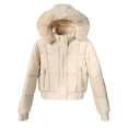 thumbnail image 1 of Niaviben Lightweight Puffer Jacket Women Cropped Puffer Jacket Women Womens Insulated Down Jacket Women Jackets Womens Jackets Casual Puffy Jackets Women Womens Fall Jackets White L, 1 of 5