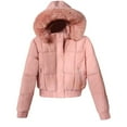 thumbnail image 1 of Niaviben Lightweight Puffer Jacket Women Cropped Puffer Jacket Women Womens Insulated Down Jacket Womens Jackets Puffy Jackets for Women Womens Puffy Jackets Puffy Jackets Women Pink L, 1 of 5