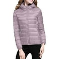 thumbnail image 1 of Niaviben Lightweight Puffer Jacket Women Puffer Jacket Womens with Hood Cropped Puffer Jacket Women Puffer Jacket Womens Winter Jackets for Women Jackets Women Womens Winter Jackets Purple XL, 1 of 4