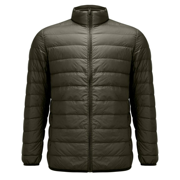 Niaviben Lightweight Puffer Jacket Women Puffer Jacket Womens with Hood Cropped Puffer Jacket Women Puffy Jackets for Women with Hood Puffer Jacket Womens Puffy Coats for Women Army Green 4XL