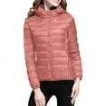 thumbnail image 1 of Niaviben Lightweight Puffer Jacket Women Puffer Jacket Womens with Hood Cropped Puffer Jacket Women Womens Coats Winter Down Jacket Women's Jackets Winter Jacket for Women Watermelon Red 2XL, 1 of 3