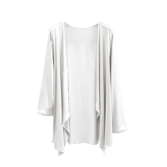 Niaviben Long Cardigans for Women Soft Cardigans for Women Light Weight Cardigan Women Long Sweaters for Women Jackets Women's Casual Jackets Shirts for Women Dressy Casual White L