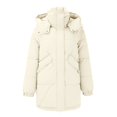 thumbnail image 1 of Niaviben Long Puffer Coat Women Puffer Jacket Womens with Hood Padded Coats Women Jackets Down Jacket Warm Jackets for Women's Jackets White M, 1 of 7