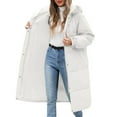 thumbnail image 1 of Niaviben Long Puffer Coat Women's Thickened Down Jacket Womens Puffy Jackets Down Jacket Puffy Jacket Womens Jacket Womens Coats Winter White XL, 1 of 4