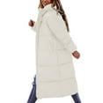 thumbnail image 1 of Niaviben Long Puffer Coat Women's Thickened Down Jacket Womens Puffy Jackets Womens Jacket Jackets Women Puffy Coats for Women Down Jacket White L, 1 of 9