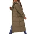 thumbnail image 1 of Niaviben Long Puffer Coat Women's Thickened Down Jacket Womens Puffy Jackets for Women Winter Coats for Women Puffy Jackets for Women with Hood Womens Winter Jacket Khaki S, 1 of 9