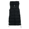 thumbnail image 1 of Niaviben Long Puffer Vest Women Hooded Vest Warm Vest for Women Womans Vest Womens Jacket Puffy Jackets Women Black 2XL, 1 of 5