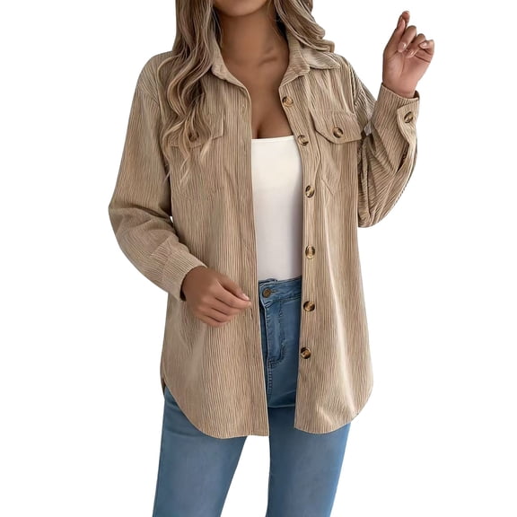 Niaviben Long Sleeve Undershirt for Women Button Down Shirts for Women Baggy Shirts Womens Zip Up Sweatshirt Zip Up Sweatshirt Women's Sweatshirts Fashion Sweatshirt Khaki 2XL