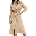 thumbnail image 1 of Niaviben Pea Coat for Women Warm Winter Coats for Women Long Wool Winter Coats for Women Winter Coat Women Jacket Women Coat Jackets for Women Trendy Khaki S, 1 of 5