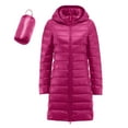 thumbnail image 1 of Niaviben Puffer Jacket Womens with Hood Zip Up Jackets for Women Long Puffer Coat Women Puffer Jacket Women Puffy Jackets Women Womens Fall Jackets Shirts for Women Dressy Casual Hot Pink XL, 1 of 4