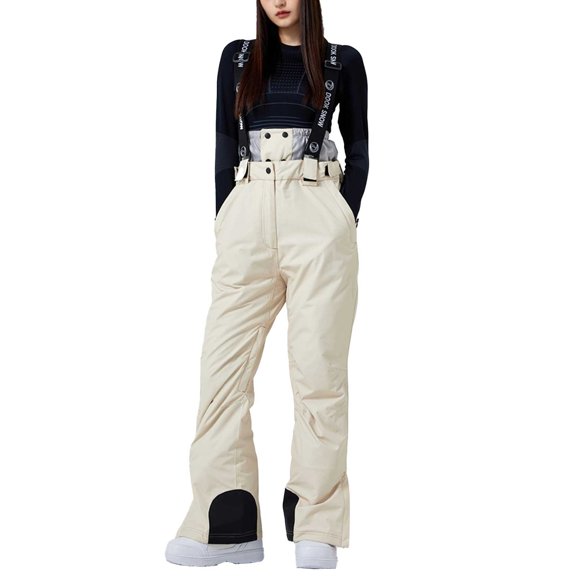 Niaviben Ski Onesie Women Ski Pants Women Ski Pants Women Waterproof Womens Ski Coat Ski Jacket for Women Ski Coat Women Waterproof Ski Jacket Women Khaki L