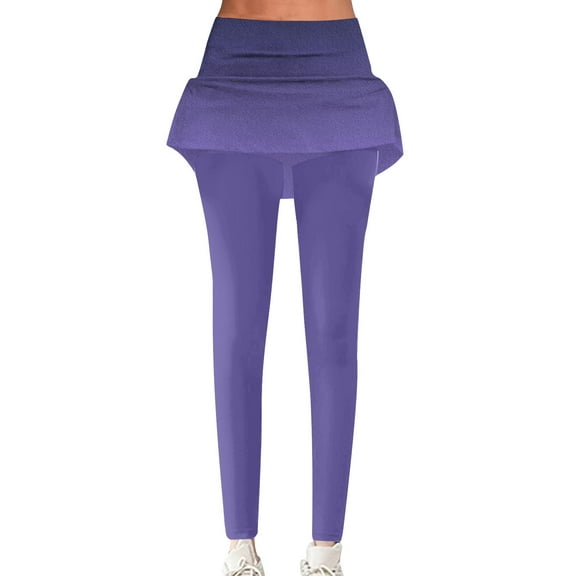 Niaviben Tennis Skirt with Leggings Joggers for Women High Waisted Leggings for Women Sport Skirt Women's Trousers Yoga Skirts for Women Plus Size Athletic Skirt Purple M