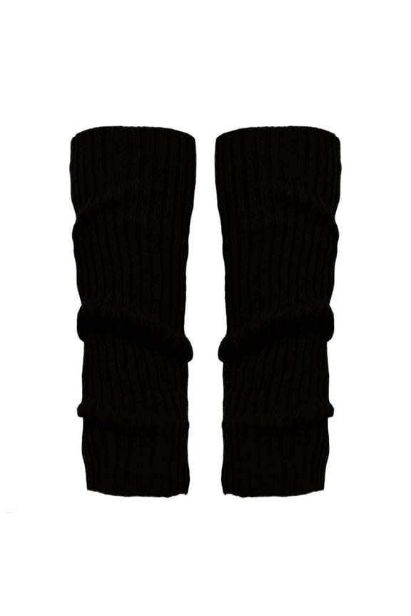Thigh High Leg Warmers Chunky Leg Warmers Knit Leg Warmers Ladies Leg Warmers Ladies Socks Leg Warmers for Women Woman Socks Black One Size