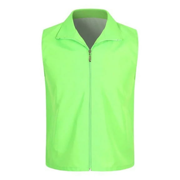 Niaviben Vest Tops for Women sleeveless cardigans for women suit vest for women Vest Pockets Zipper Placket Mesh Vest Fit Work Waistcoat womens vest top trendy beach outfits Mint Green M
