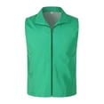 thumbnail image 1 of Niaviben Vest Tops for Women sleeveless cardigans for women suit vest for women Vest Sleeveless Pockets Zipper Placket Mesh Vest Color Fit Work Waistcoat vest top work tops for women Green L, 1 of 2