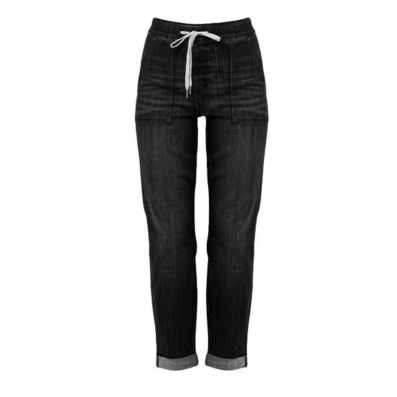 Niaviben Wide Legged Jeans for Women Low Rise Baggy Jeans Womens Jeans Straight Leg Straight-leg Ankle Cargo High Woman's Pants Women's Casual Pants Work Trousers for Women Black XS