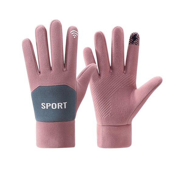 Niaviben Winter Gloves Cotton Gloves Ski Gloves Cold Weather Gloves Thermal Gloves for Women Womens Gloves for Cold Weather Safety Gloves for Men Purple One Size