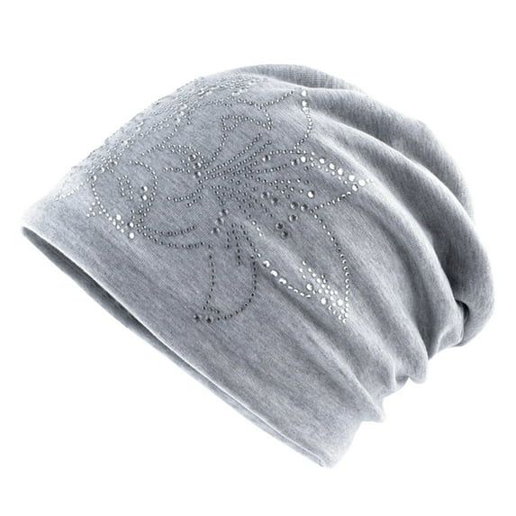 Niaviben Womens Beanies for Winter Funny Hats Warm Ear Protection Knitted Hat Hats for Men Mens Skull Cap Caps for Men No Brim Hats for Men Knit Hat Gray One Size