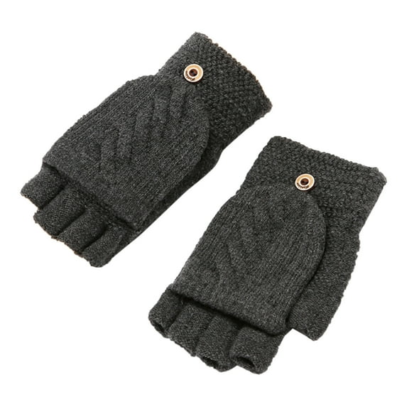 Niaviben Womens Winter Gloves Hiking Gloves for Men Women Gloves Fingerless Wool Gloves Biking Gloves Women Warm Gloves for Men Winter Gloves Men B One Size