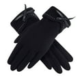 thumbnail image 1 of Niaviben Workout Gloves Snow Gloves Ski Gloves Thermal Gloves for Women Warm Gloves Winter Accessories for Women Womens Gloves with Touchscreen Fingers Black One Size, 1 of 4