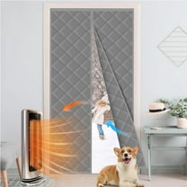Niaygoze Thermal Door Curtain Magnetic Fits Door Size 35 x 82 inch,Weatherproof Weatherproof Insulated Door Curtain with Cotton Thicker Layered Fabric for Winter and Summer