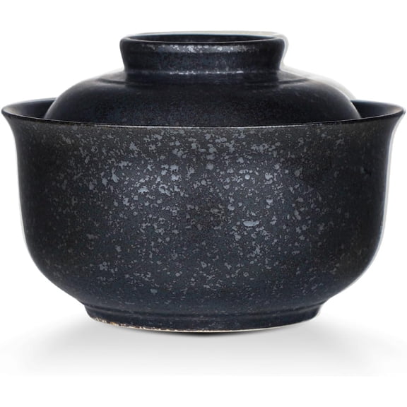 Nib Microwavable Ramen Bowl with Lid, 25 Oz Japanese Bowl Big Ceramic Japanese Soup Bowl with Lid, Korean Clay Pot - floral