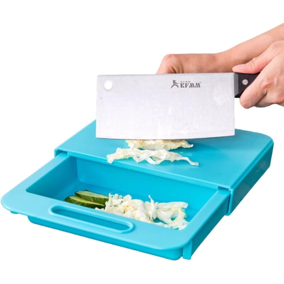 Nib Over-Sink Cutting Board with Colander, Expandable Kitchen Chopping Block, Plastic, Multi-Function Vegetable Prep Station (Rose)