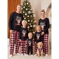 thumbnail image 1 of Nibbcoa Christmas Matching Family Pajamas Set Long Sleeve Tops with Plaid Pants winter Sleepwear, 1 of 10