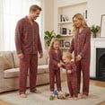 thumbnail image 1 of Nibbcoa Family Matching Pajamas Set Plaid Print Long Sleeve Tops Pants Holiday Sleepwear, 1 of 9