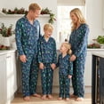 thumbnail image 1 of Nibbcoa Matching Christmas Pajamas for Family Long Sleeve Pine Tree Print Tops + Pants Set, 1 of 8