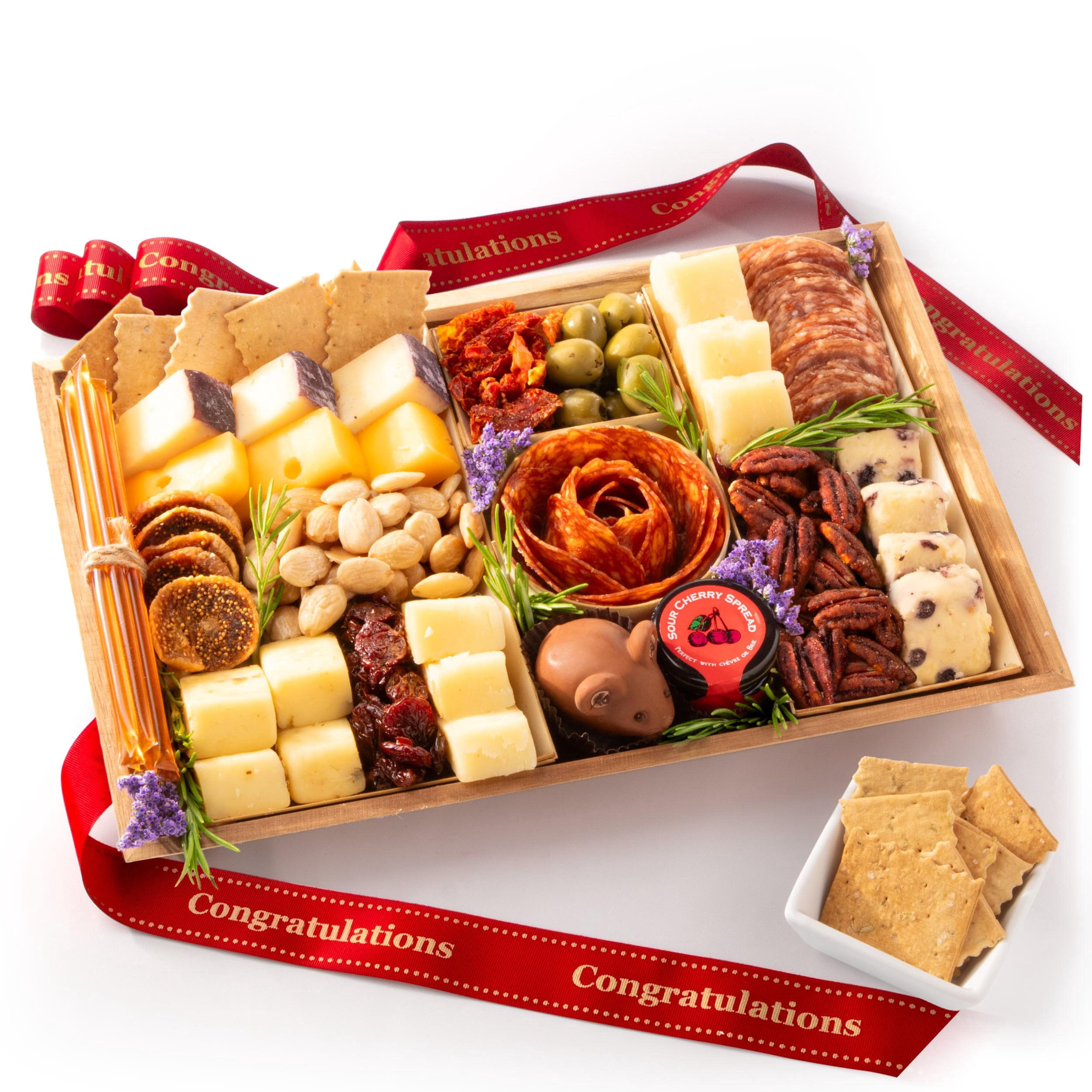 Nibble Charcuterie Deluxe Board – Ready-to-Eat Meat & Cheese Platter For 4-5 People, Perfect For Gifting