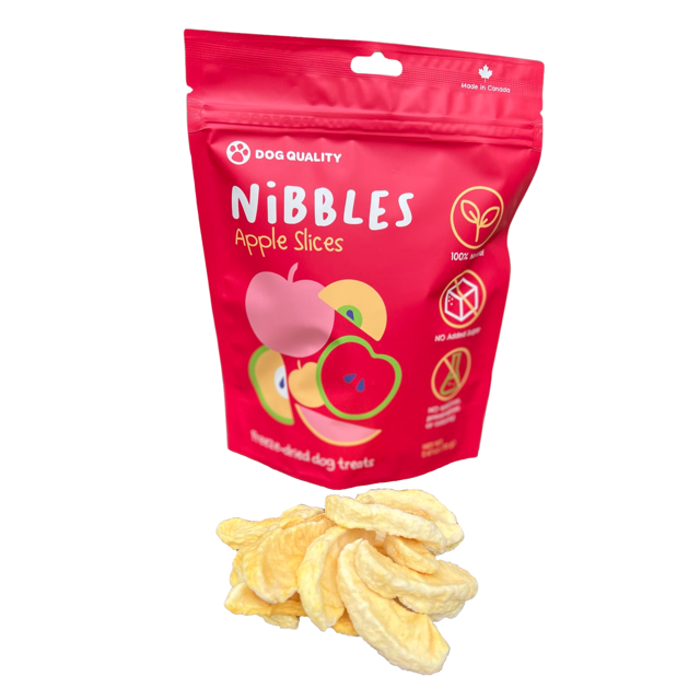 Nibbles FreezeDried Apple Slices Dog Treat 100 Natural, No Additives or Preservatives, Just