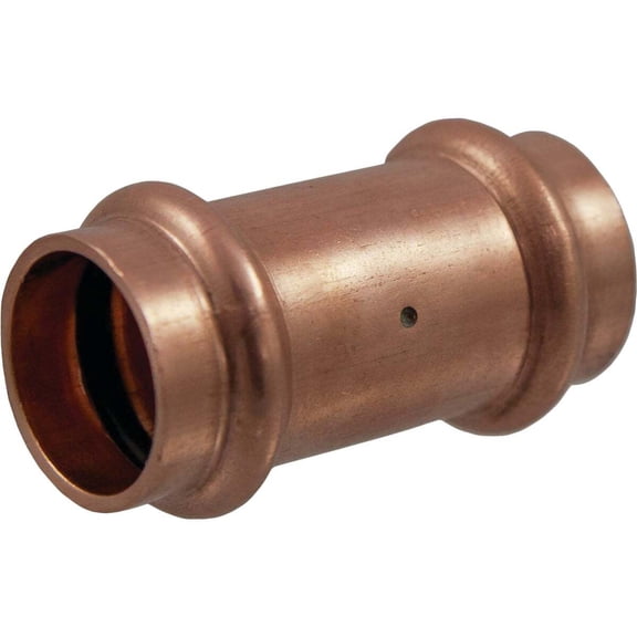 NIBCO Copper Coupling Fitting - Wrought Copper, Press, Smooth Finish - 1 in