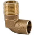 thumbnail image 1 of Nibco BF0190LC Copper Pipe Fitting, Elbow, 90-Degree, Male Pipe Thread, 1/2-In. - Quantity 1, 1 of 1