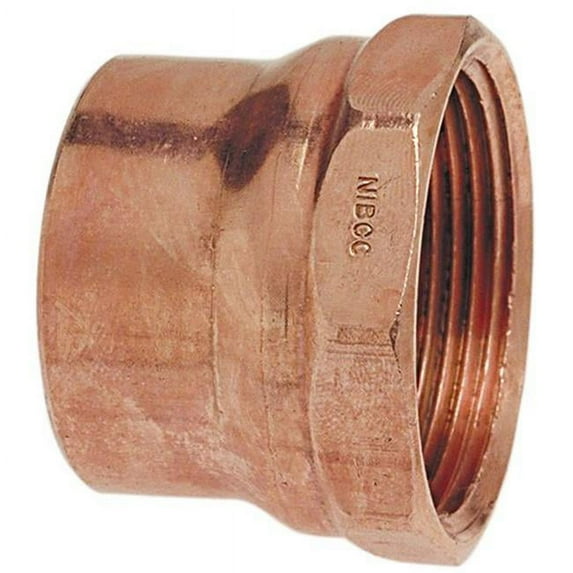 Nibco Adapter,Wrot Copper,1-1/4" Tube,CxFNPT 903 11/4