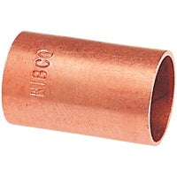 Nibco Copper Pipe Coupling Without Stop, 1/2-In. CxC