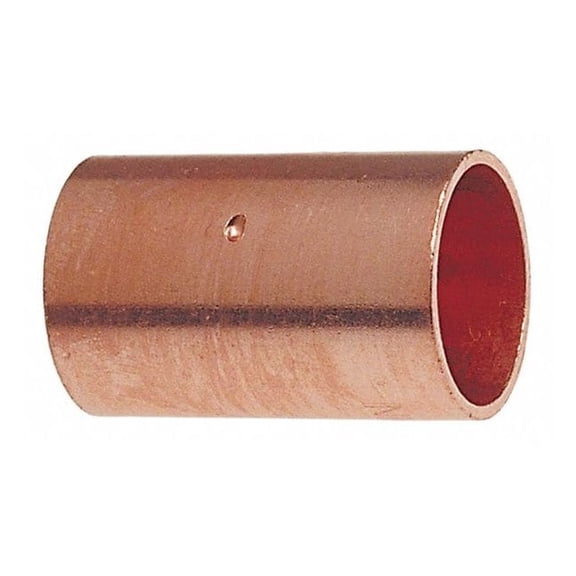 Nibco Coupling with Stop,Wrot Copper,3/8",CxC 600DS 3/8