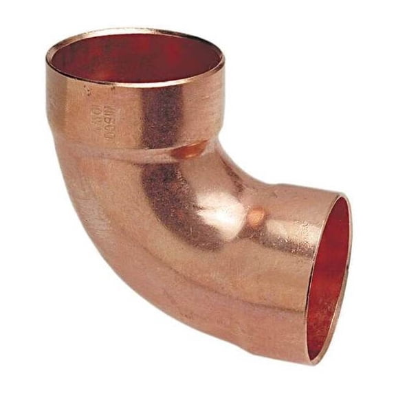 Nibco DWV Elbow,90 Deg,Wrot Copper,1-1/2",CxC 907 11/2
